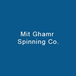 Mit Ghamr Spinning Co.-logo